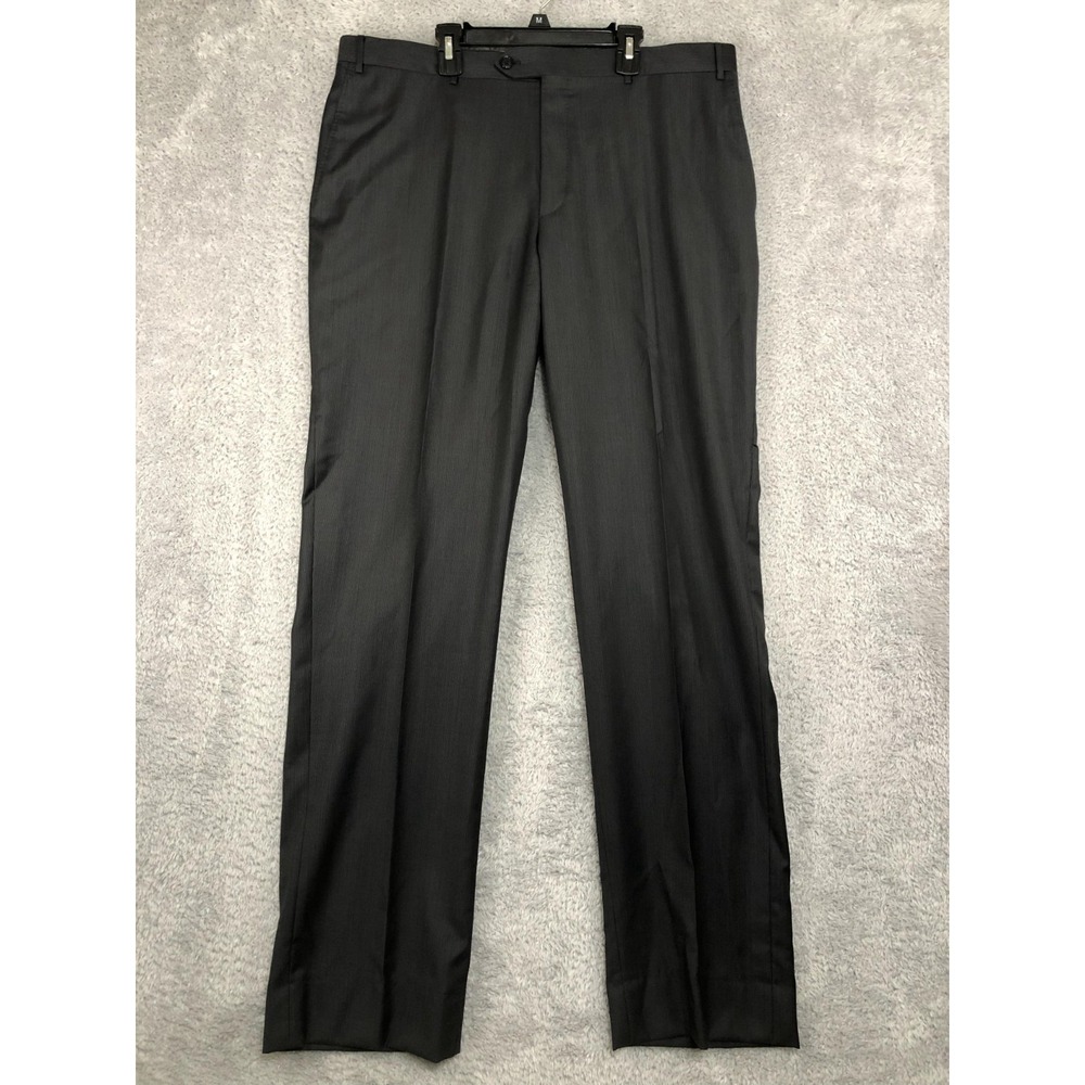 Corneliani Pants Men 36x34 (Tag 54R) 100% Virgin Wool Black